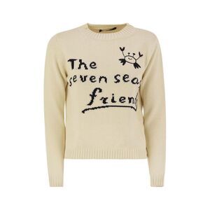 WEEKEND MAX MARA The Seven Seas Friend Crab Knit Sweater Women IVORY Sweaters &